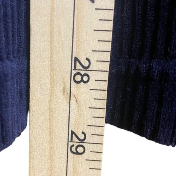 Jones New York Sport navy blue thick corduroy zip front jacket / shacket Large - Picture 6 of 8